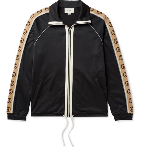 gucci technical jersey jacket|gucci jacquard track jacket.